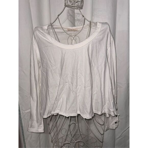 Beautiful Free people (WE THE FREE) long sleeve crop top size XS GOOD CONDITION - Picture 2 of 5